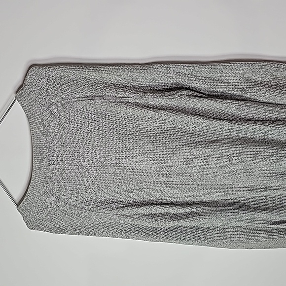 Old Navy medium gray long crew neck knitted sweater - Picture 4 of 6